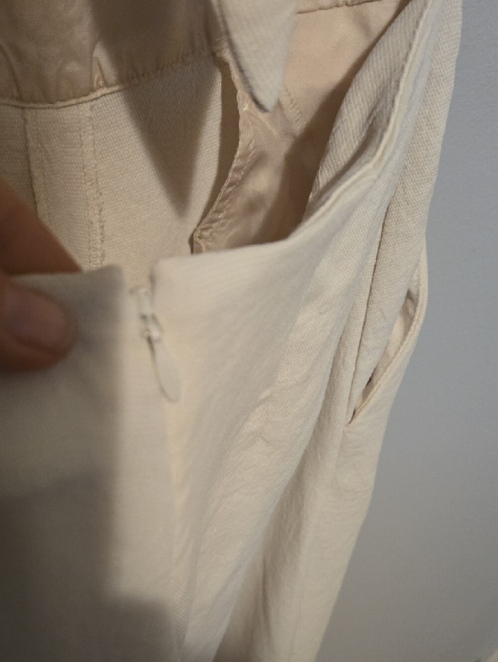 Wilfred Cream Wide Leg Open Back Jumpsuit - Picture 7 of 7